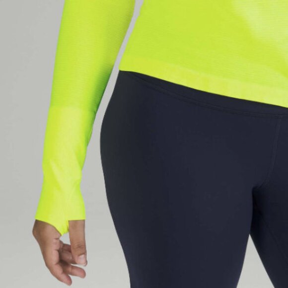 Lululemon Swiftly Tech Long Sleeve Shirt 2.0 Race Length Highlight Yellow Size 8 - Picture 4 of 9